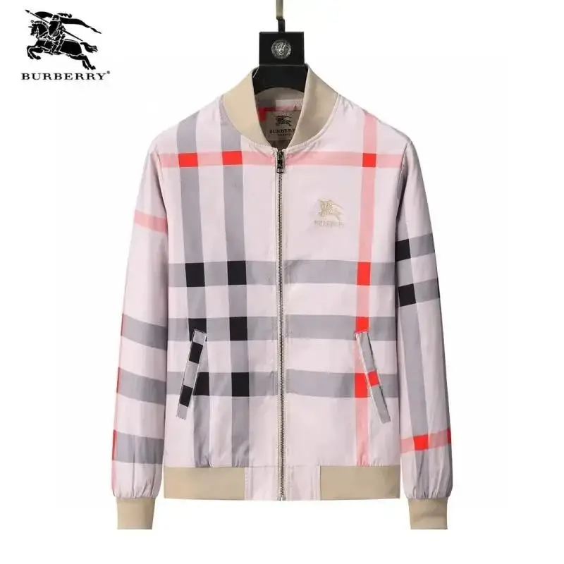 Burberry Checkered-Sleeve Jacket 3