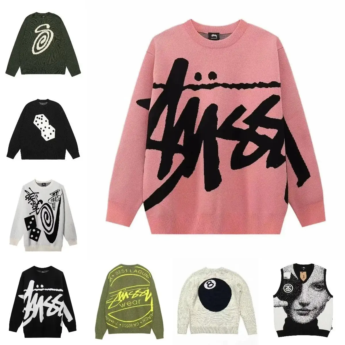 Stussy Graffiti Logo Sweater
