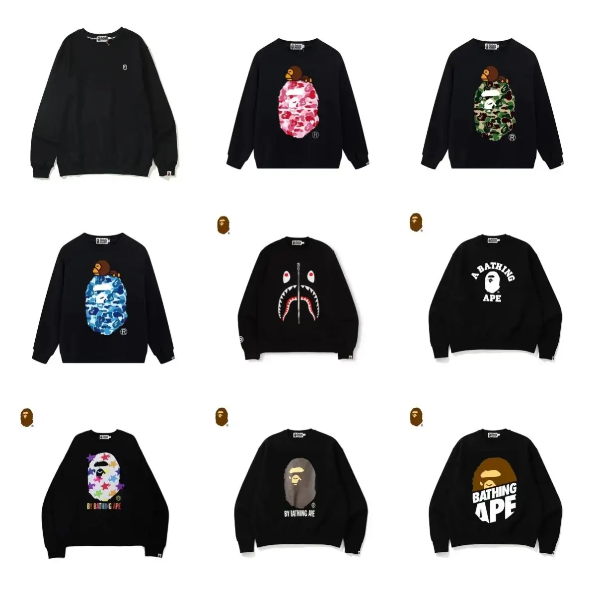BAPE 1st Camo Shark 3D Ape Head Hoodie